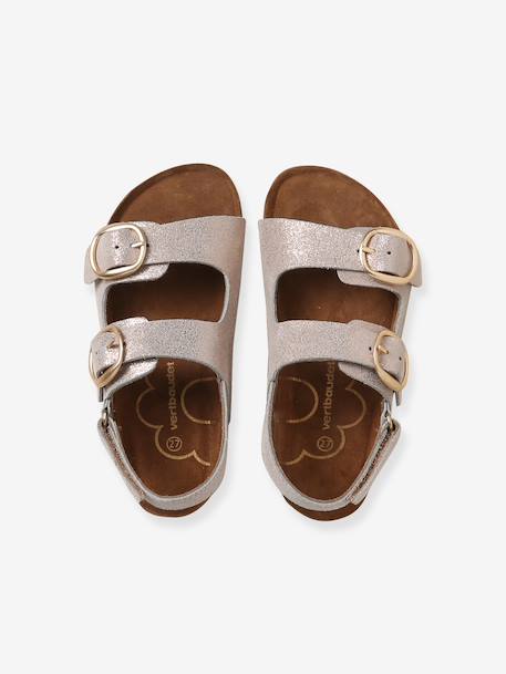 Sandales cuir à boucles or 4 - vertbaudet enfant 