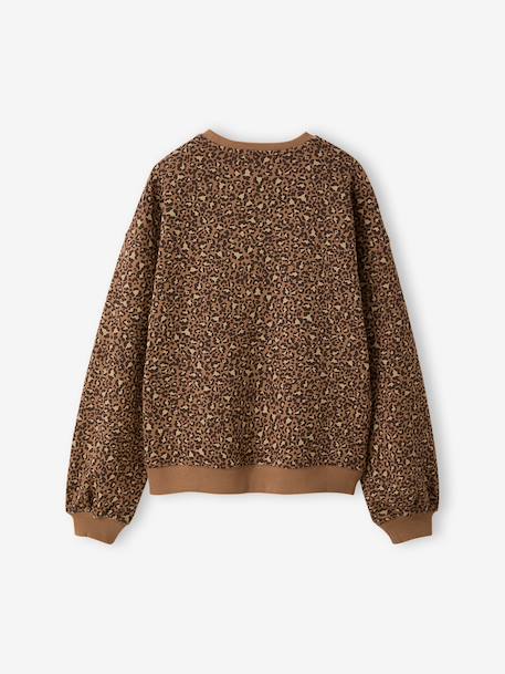 Sweat coupe large marine+marron+vanille 9 - vertbaudet enfant 