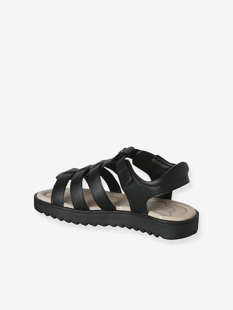 Sandales enfant fille multi-brides collection maternelle noir 3 - vertbaudet enfant 