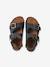 Sandales garçon cuir boucles bleu 4 - vertbaudet enfant 