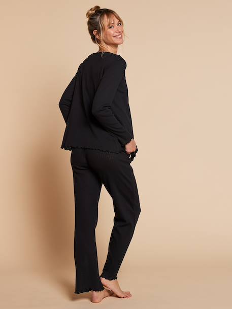 Ensemble 3 pièces femme grossesse allaitement noir 5 - vertbaudet enfant 