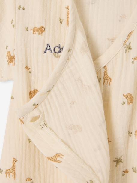 Combishort coton bio personnalisable écru 3 - vertbaudet enfant 