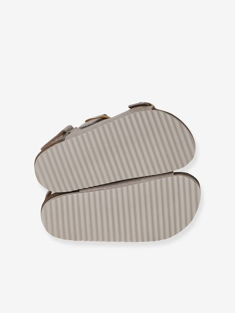 Sandales cuir à boucles or 5 - vertbaudet enfant 