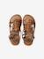Sandale spartiate fille cuir à boucles camel 4 - vertbaudet enfant 