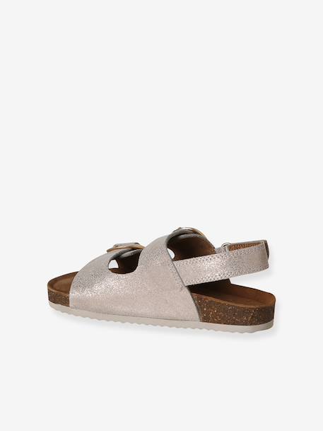 Sandales cuir à boucles or 3 - vertbaudet enfant 