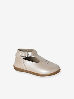 Chaussures-Chaussures salomés bébé fille cuir boucle