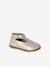 Chaussures salomés bébé fille cuir boucle beige irisé+blanc 1 - vertbaudet enfant 