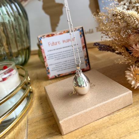 Bola de grossesse goutte argent aventurine Argent 2 - vertbaudet enfant 