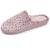 Chaussons mules microvelours semelle ergonomique soutien voûte plantaire Léopard blush 1 - vertbaudet enfant 