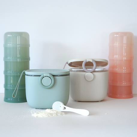 Boîte à lait en poudre doseuse nomade Beige+Terracotta+Vert de gris 4 - vertbaudet enfant 