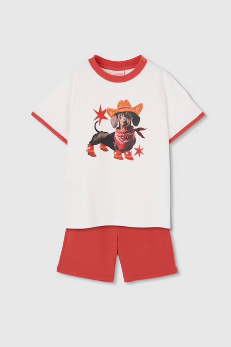 Pyjama enfant en coton  imprimé Blanc 1 - vertbaudet enfant 