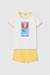 Pyjama fille manches courtes en coton Blanc 1 - vertbaudet enfant 