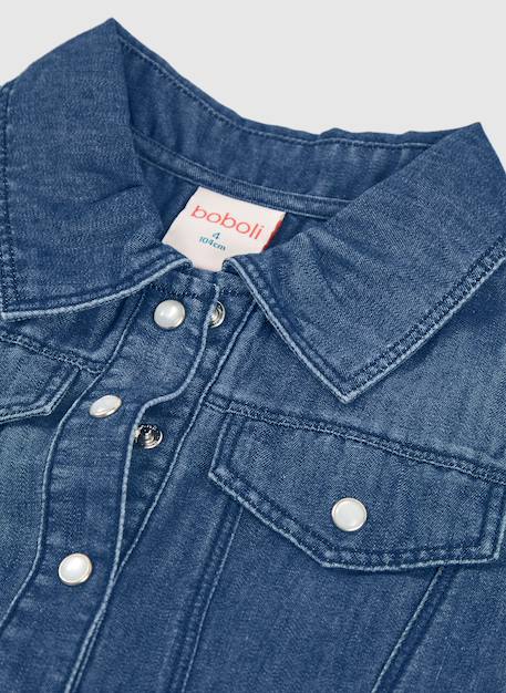 Robe en denim Bleu 3 - vertbaudet enfant 