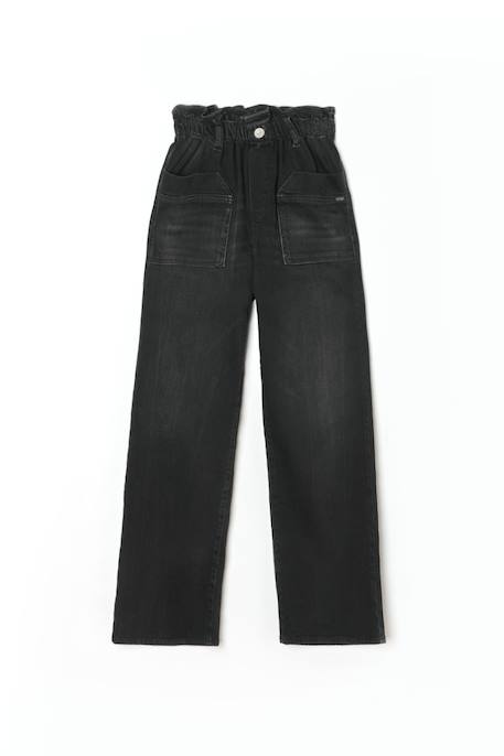 Jeans droite regular large, longueur 34 Black / black 3 - vertbaudet enfant 