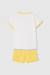 Pyjama fille manches courtes en coton Blanc 2 - vertbaudet enfant 