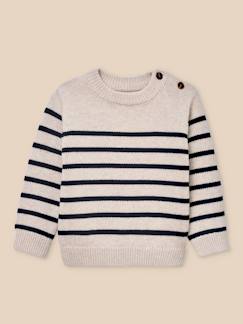-Pull rayé bébé - coton biologique