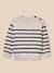 Pull rayé bébé - coton biologique Rayure marine/ecru 1 - vertbaudet enfant 