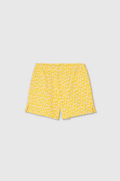 Pyjama fille manches courtes en coton Blanc 4 - vertbaudet enfant 
