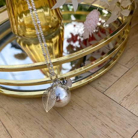 Bola de grossesse argent brossé et quartz Argent 2 - vertbaudet enfant 
