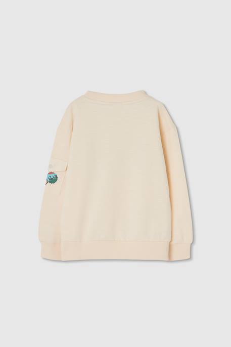 Sweat-shirt enfant génial Beige 2 - vertbaudet enfant 