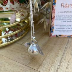 Vêtements de grossesse-Bola de grossesse argent brossé et quartz