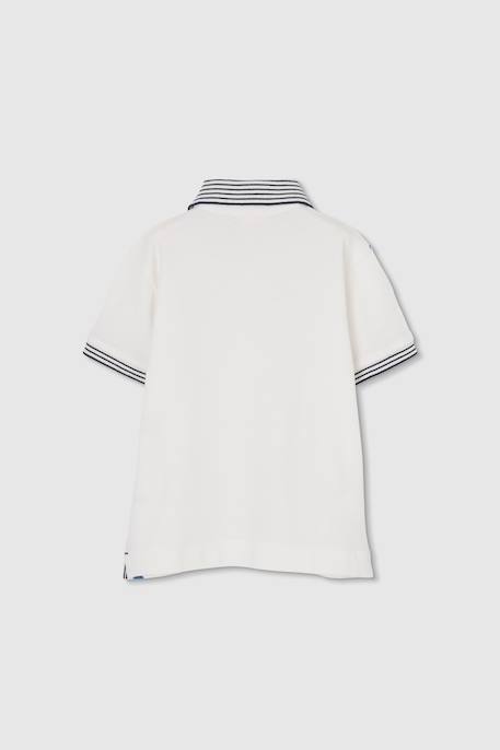 Polo enfant coton Blanc 2 - vertbaudet enfant 