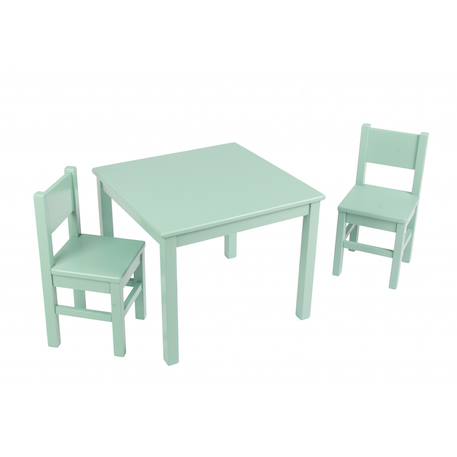 Ensemble table et chaises enfant  4-7 ans Vert sauge 1 - vertbaudet enfant 