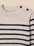 Pull rayé bébé - coton biologique Rayure marine/ecru 2 - vertbaudet enfant 