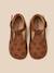 Salomés perforées en cuir bébé Blanc casse+Cognac 9 - vertbaudet enfant 