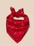 Foulard bourgeons fille - coton biologique Amande+Rouge 5 - vertbaudet enfant 