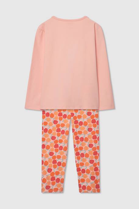 Pyjama fille manches longues imprimé Orange 2 - vertbaudet enfant 