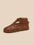 Salomés perforées en cuir bébé Blanc casse+Cognac 8 - vertbaudet enfant 