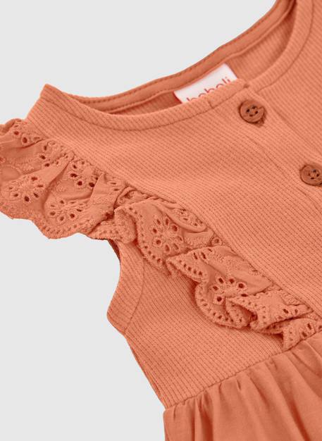 Combinaison bébé coton Marron 3 - vertbaudet enfant 