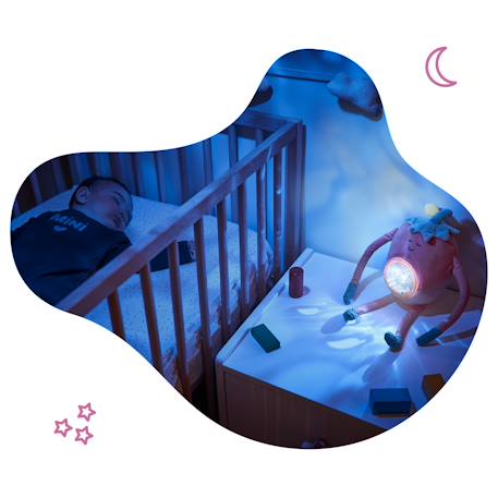 Veilleuse peluche à projection barnabé Rose 2 - vertbaudet enfant 