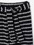 Pantalon large en maille fantaisie fille noir+rayé noir 6 - vertbaudet enfant 