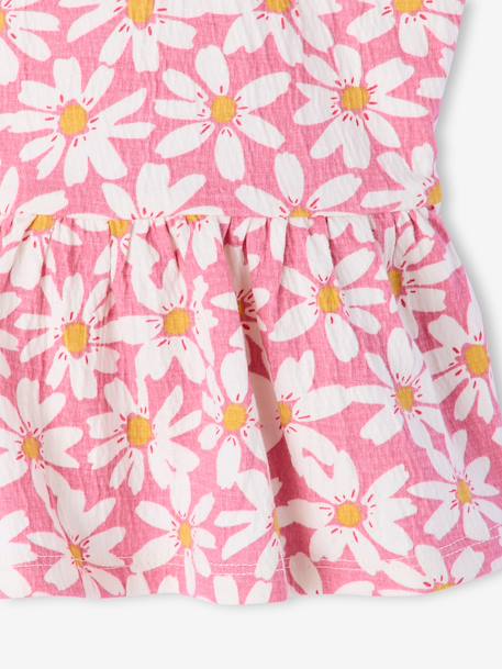 Ensemble pantalon top fleurs vieux rose 5 - vertbaudet enfant 