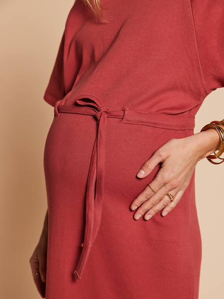 Robe longue grossesse et allaitement kaki+terracotta 10 - vertbaudet enfant 