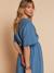 Robe longue grossesse et allaitement bleu jean 6 - vertbaudet enfant 