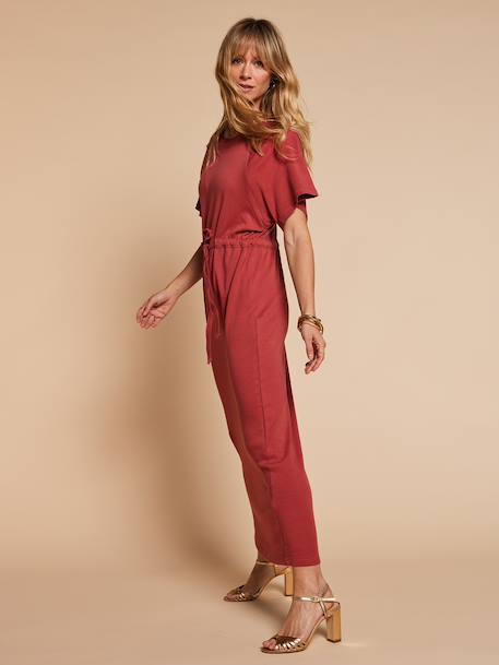 Robe longue grossesse et allaitement kaki+terracotta 6 - vertbaudet enfant 