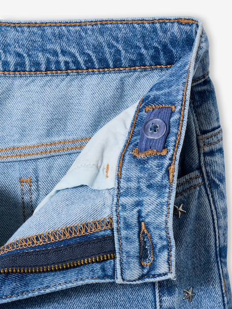 Jean large rivets étoiles bleu clair 5 - vertbaudet enfant 