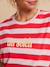 T-shirt marinière 'du soleil' bois de rose 7 - vertbaudet enfant 