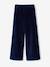 Pantalon large velours marine 3 - vertbaudet enfant 