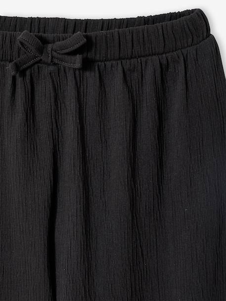 Pantalon large fille maille anthracite 5 - vertbaudet enfant 