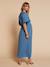 Robe longue grossesse et allaitement bleu jean 5 - vertbaudet enfant 