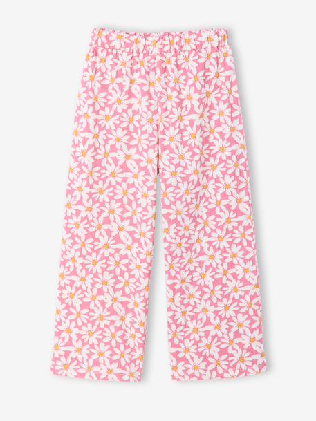 Ensemble pantalon top fleurs vieux rose 2 - vertbaudet enfant 