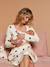 Kit Maternité 'Mon coeur' chemise de nuit grossesse + body bébé + pochon écru+marine 7 - vertbaudet enfant 