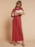 Robe longue grossesse et allaitement kaki+terracotta 7 - vertbaudet enfant 