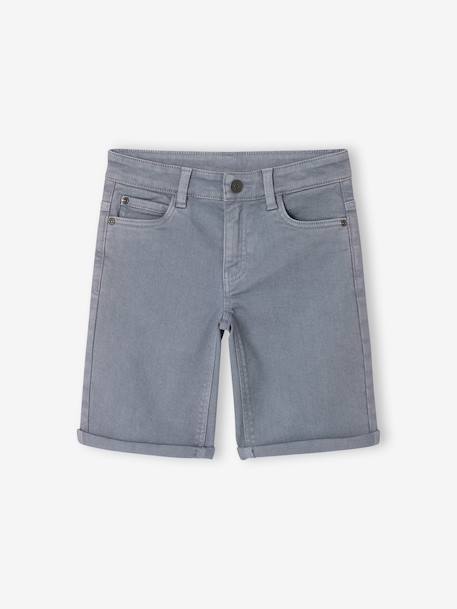 Bermuda garçon 5 poches argile+bleu grisé+terracotta+vert émeraude 6 - vertbaudet enfant 