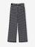 Pantalon large en maille fantaisie fille noir+rayé noir 5 - vertbaudet enfant 