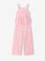 Ensemble pantalon top fleurs vieux rose 1 - vertbaudet enfant 